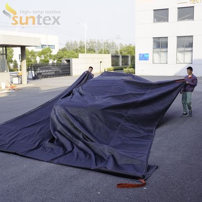 Suntex Flexible Fire Blanket with Oxygen Deprivation for Two-Person Deployment in EV Car Fires
