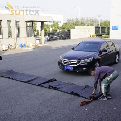 Suntex Car Fire Blanket Pro And Fiberglass Fabric + Flame Retardant Coating On Both Sides