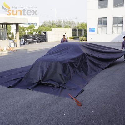 Suntex Car Fire Blanket Pro And Fiberglass Fabric + Flame Retardant Coating On Both Sides