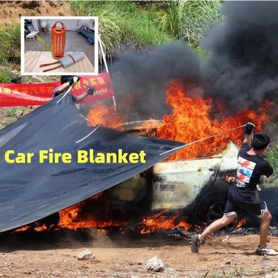 Suntex Car Fire Blanket Silicone Fire Blanket High Temperature Resistance