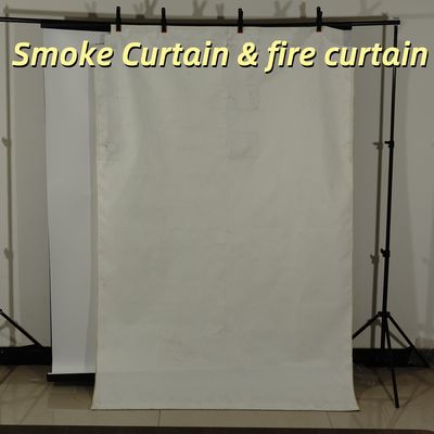 Multiple Colors Customized Smoke Blocking Curtains Fireproof Silicone Coated Fiberglass Fabric