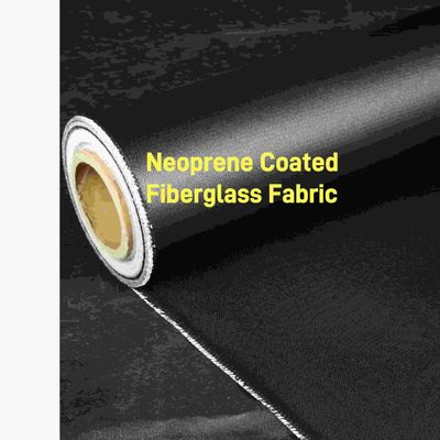 High Temperature Resistance Neoprene Coated Fiberglass Fabric with Water and Corrosion Resistance for Industrial Applications