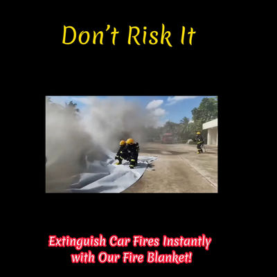 The car fire blanket aims to reduce the smoke damage to buildings and other vehicles