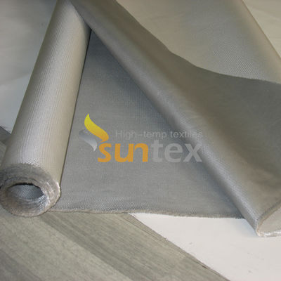 Grey E-Glass Silicone Fiberglass Fabric Fireproof High Temperature Thermal Insulation Silicone Coated Fabric Cloth