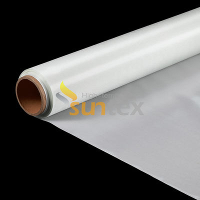 White Fireproof Silicone Rubber Coated Fiberglass Cloth High Temperature Resistance Waterproof  Material Fiberglass Fabric