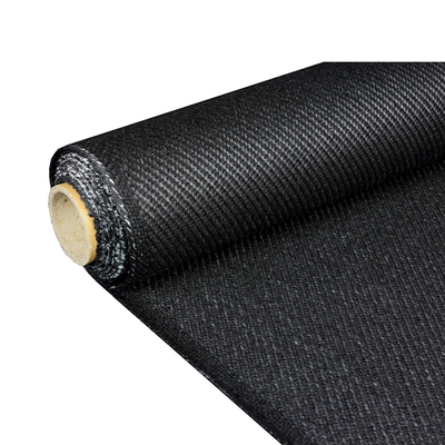 Flame Retardant Material High Temperature Fiberglass Fabric 1mm Graphite Coated Black Fiberglass Fabric