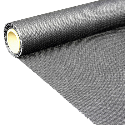 Flame Retardant Material High Temperature Fiberglass Fabric 1mm Graphite Coated Black Fiberglass Fabric