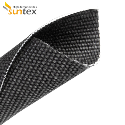 Heavy Duty Welding Protection Blanket High Temperature Fiberglass Fabric 1400g Graphite Coated Fire Proof Fabric