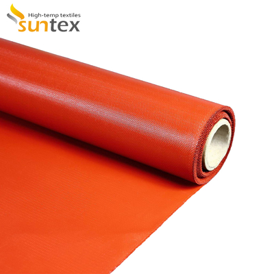 Excellent Weathering Resistant Silicone Rubber Coated Glass Fiber Fabric Fireproof Cloth Blanket Roll