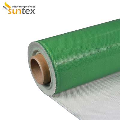 Excellent Weathering Resistant Silicone Rubber Coated Glass Fiber Fabric Fireproof Cloth Blanket Roll