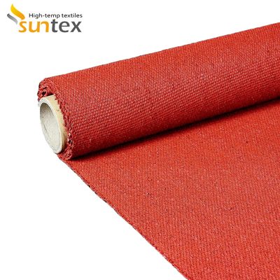 Industry Glass Fibre Cloth Fabric With Silicon Coating For Welding Curtain
