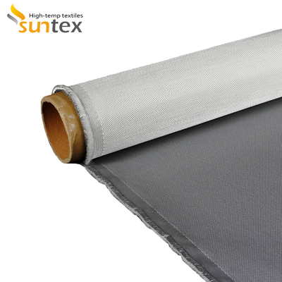 High Silica Fabrics Fire Proof Silicone Rubber Coated Fiberglass Fabric Cloth