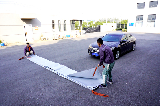 EV Car Fire Blanket Gray 550℃ Heat Resistant for Lithium Battery Fires