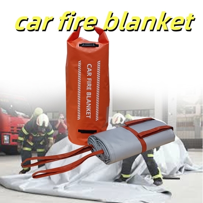 Gray EV Car Fire Blanket with 550℃ Thermal Resistance