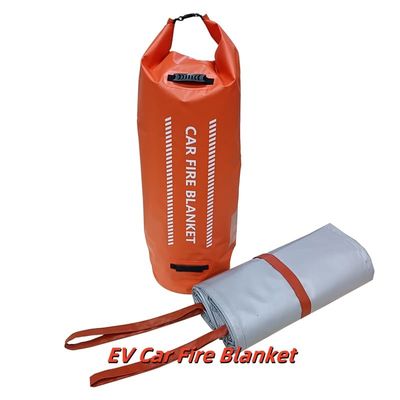 6x8M Large Size EV Car Fire Blanket with 550℃/1000℃ Thermal Resistance and Oxygen Deprivation for Fire Safety