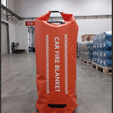 EV Car Fire Blanket Gray 550℃ Thermal Resistance for Lithium Battery Fires