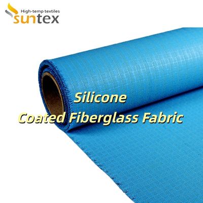 Fire Retardant Silicone Coated Fiberglass Fabric with Enhanced Durability and Double Sided Coating Alkali Free