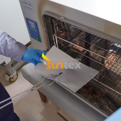 Flame Retardant Silicone Coated Fiberglass Fabric with Temperature Resistance -50°C to 500°C and 400 g/sqm Weight