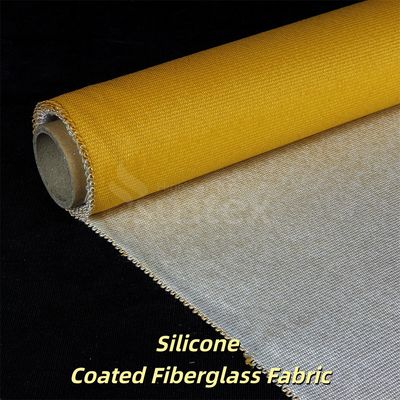 Custom Color Thermal Insulation Fire Resistant Silicone Coated Fiberglass Fabric for High Temperature Applications