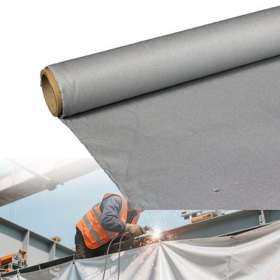 460 g/sqm 0.41 mm Heat-Insulated Fireproof PU Coated Fiberglass Fabric Welding Blanket Up to 1800C