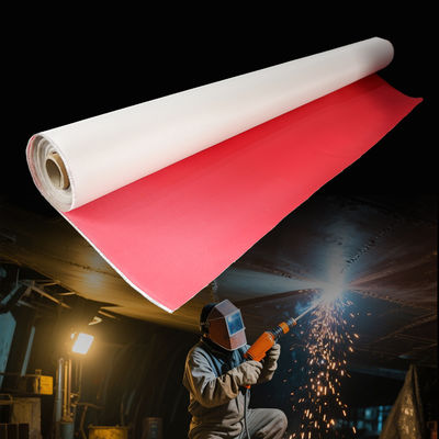 Insulating Splash Proof PU Coated Fiberglass Fabric with Multiple Width Options for Welding Blankets