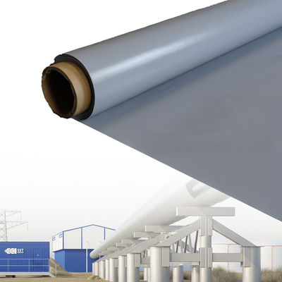 Grey Color Alkali Free Silicone Coated Fiberglass Fabric with 50 m / 100 m Roll Length for High Temperature Insulation