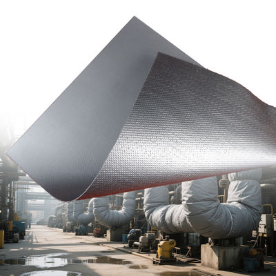 Fire Protection Silicone Coated Fiberglass Fabric with 1 / 1.2 / 1.5 meter Width and 50 m / 100 m Roll Length in Grey Color