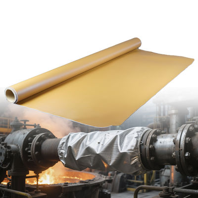 Fire Resistant Barrier Silicone Coated Fiberglass Fabric with Temperature Resistance -50°C to 500°C 400 g/sqm Weight and 0.3 mm Thickness