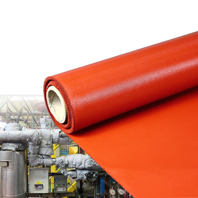 Alkali Free Silicone Coated Fiberglass Fabric with 1 / 1.2 / 1.5 meter Width and 50 m / 100 m Roll Length