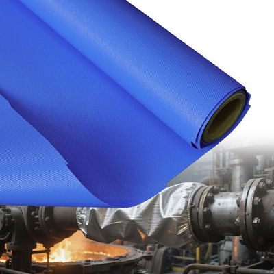 Double Sided Silicone Coated Fiberglass Fabric with 50 m / 100 m Roll Length and Alkali Free Properties for Thermal Insulation