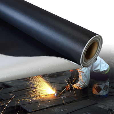 Double Sided Silicone Coated Fiberglass Fabric with 50 m / 100 m Roll Length and Alkali Free Properties for Thermal Insulation