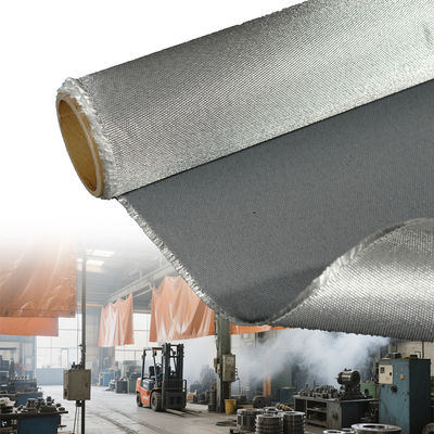 Double Sided Silicone Coated Fiberglass Fabric with 50 m / 100 m Roll Length and Alkali Free Properties for Thermal Insulation