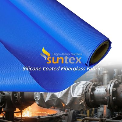 Fireproof Heat Resistant Silicone Coated Fiberglass Fabric 850g/m2 for High Temperature Applications