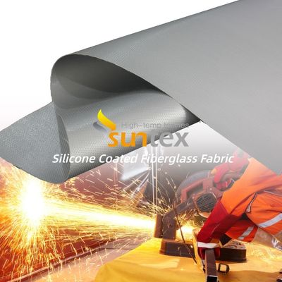 Fireproof and Heat Resistant Silicone Coated Fiberglass Fabric 850g/m2 for High Temperature Protection