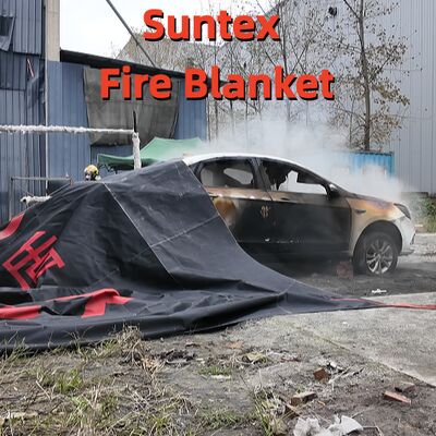 Gray High-Performance Suntex Fire Blanket Slows Battery Thermal Runaway with Oxygen Deprivation for EV Safety