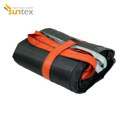 Gray EV Car Fire Blanket with 550℃/1000℃ Thermal Resistance for Oxygen Deprivation Fire Control