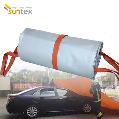 Heat Resistant EV Car Fire Blanket with 550℃/1000℃ Thermal Resistance for Oxygen Deprivation Fire Control