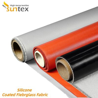 Heavy Duty 850g/m2 Silicone Coated Fiberglass Fabric - Fireproof and Heat Resistant for Industrial Applications