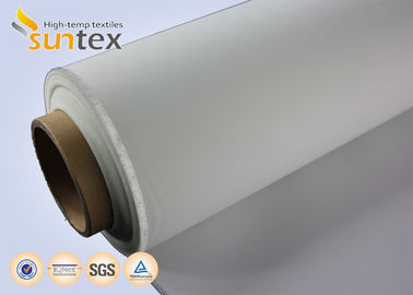 Polyurethane PU Coated Fiberglass Fabric 0.4mm PU Coated Fiberglass Fabric For Fire Curtain And Smoke Curtains