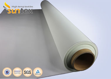 Polyurethane PU Coated Fiberglass Fabric 0.4mm PU Coated Fiberglass Fabric For Fire Curtain And Smoke Curtains