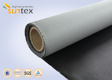 Air Distribution PU Coated Fire Retardant Cloth Isolating Fabric Canvas 0.43mm Smoke Curtains