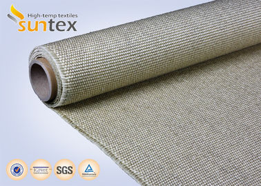 1200 Degrees C Vermiculite Coated Fiberglass Fabric With Excellent Resistance To High Temperatures And Abrasion