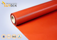 17 OZ. Red Silicone Coated Fiberglass Fabric For Welding Blankets & Curtains