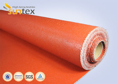 Customized Colored  Silicone Fiberglass Fabric Fireproof High Temperature Thermal Insulation Silicone Coated Fabric Cloth