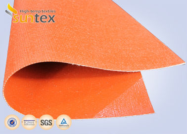 Alkali Free Fireproof Silicone Coated Fiberglass Cloth For Thermal Insulation