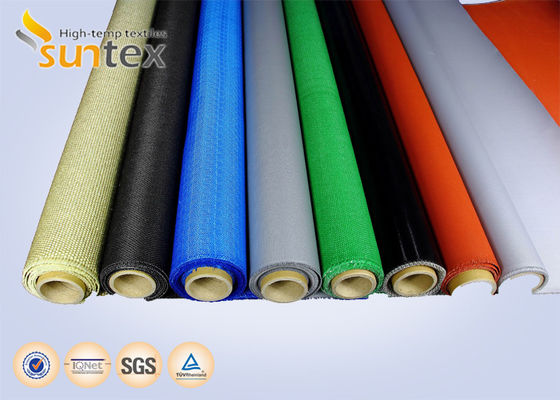 Flame Retardant High Temperature Resistant Anti-tear Silicone Coated Fiberglass Fabric for Pipeline Flexible Connector