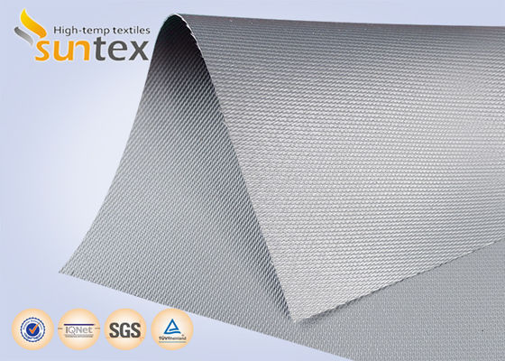Fire & Smoke Curtain Material: 0.6mm Grey Aluminum Pigmented FPFs