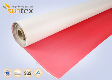 Heatproof Fabric PU Coated Fiberglass Fabric M0 Welding Fire Blanket 0.41mm 460g Fabric Duct