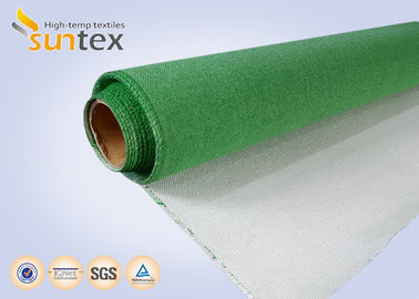 Green Single side PU(Polyurethane) Coated Fiberglass Fabric