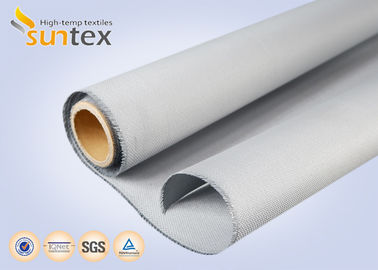 Good Weave Setting PU Coated Glass Fabric for high temperature applications smoke and fire curtains